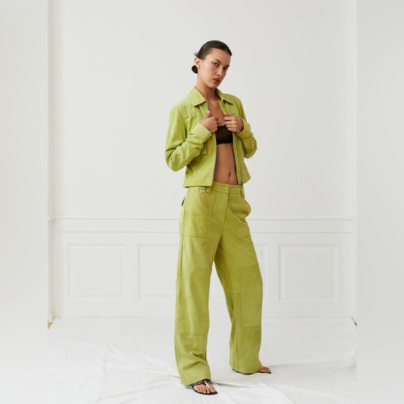 Saks Potts Pants - Saks Potts Goat Suede Rose Pants